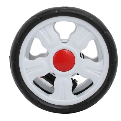 Harfington 195mm Diameter Plastic Double Wheel Swivel Pulley Roller for 25mm Tube