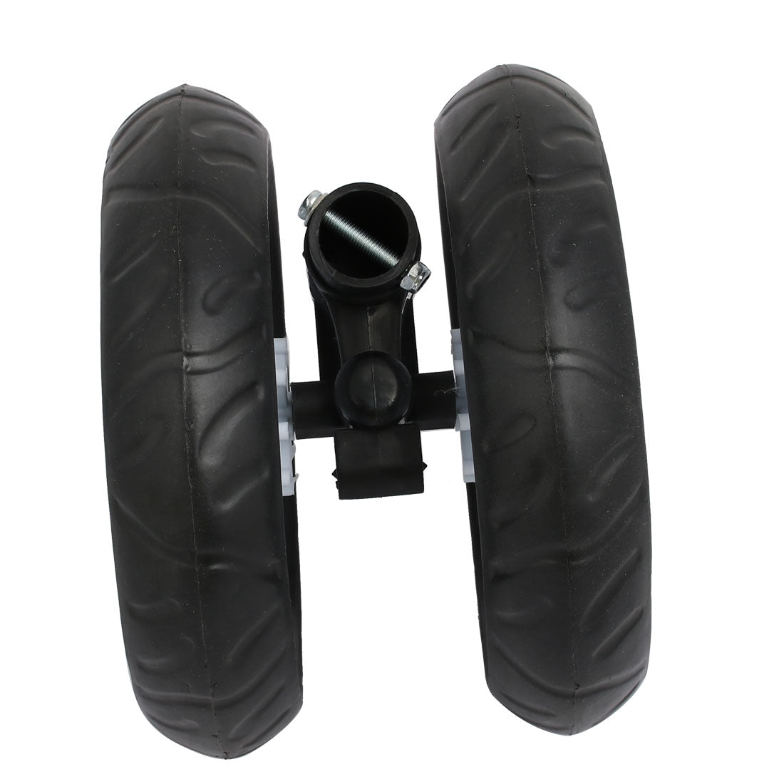 Harfington 170mm Diameter Plastic Double Wheel Swivel Pulley Roller for 22mm Tube