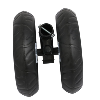 Harfington 170mm Diameter Plastic Double Wheel Swivel Pulley Roller for 22mm Tube