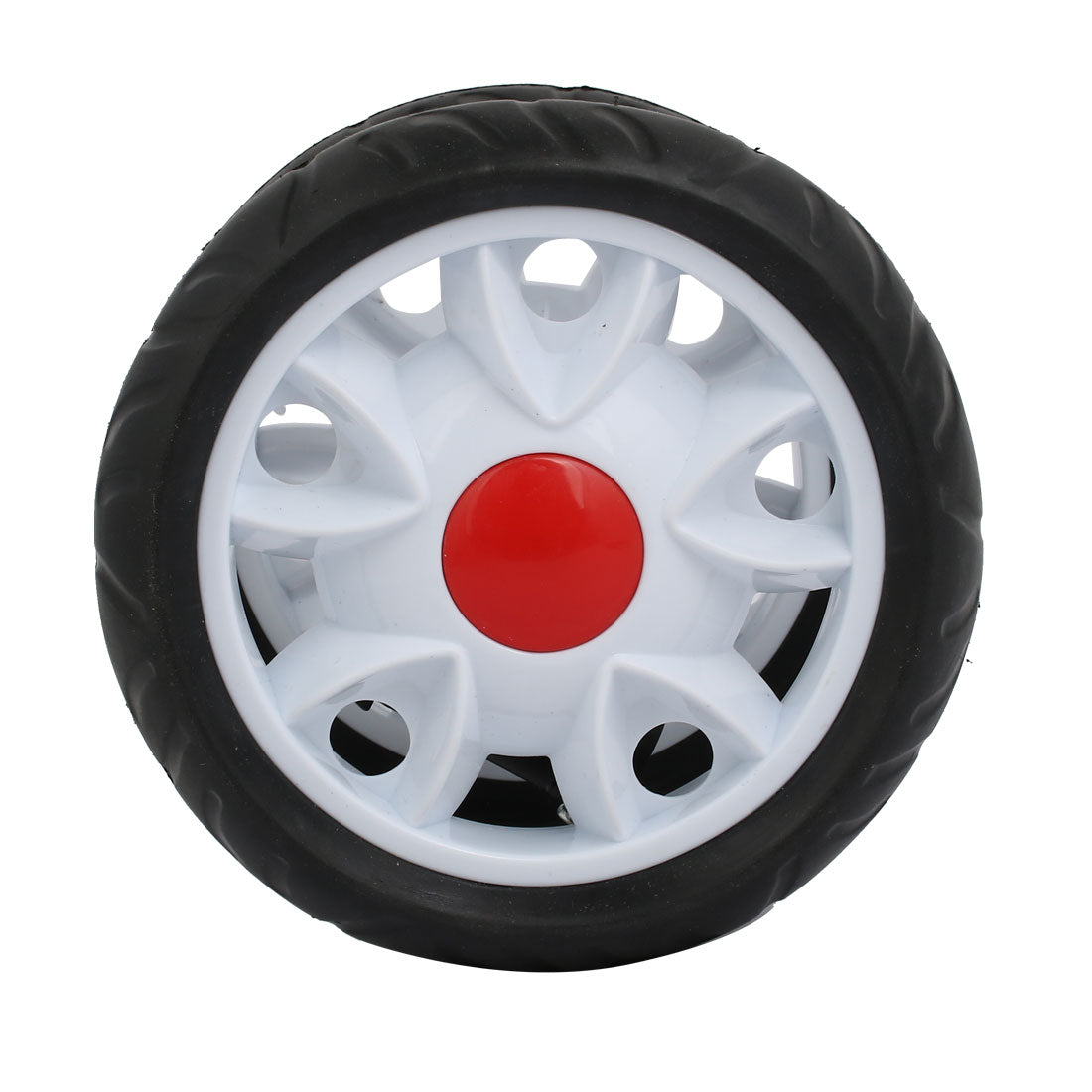 Harfington 170mm Diameter Plastic Double Wheel Swivel Pulley Roller for 22mm Tube