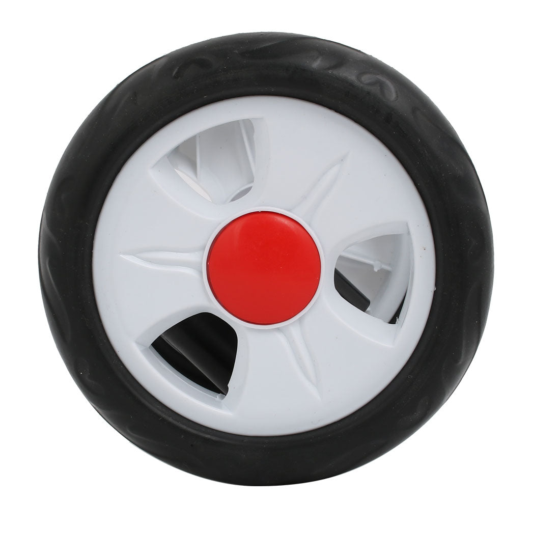 Harfington 140mm Diameter Plastic Double Wheel Swivel Pulley Roller for 16mm Tube