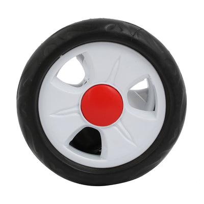 Harfington 140mm Diameter Plastic Double Wheel Swivel Pulley Roller for 19mm Tube