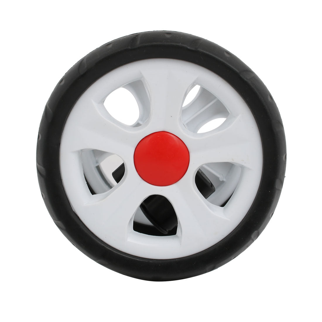 Harfington 155mm Diameter Plastic Double Wheel Swivel Pulley Roller for 16mm Tube