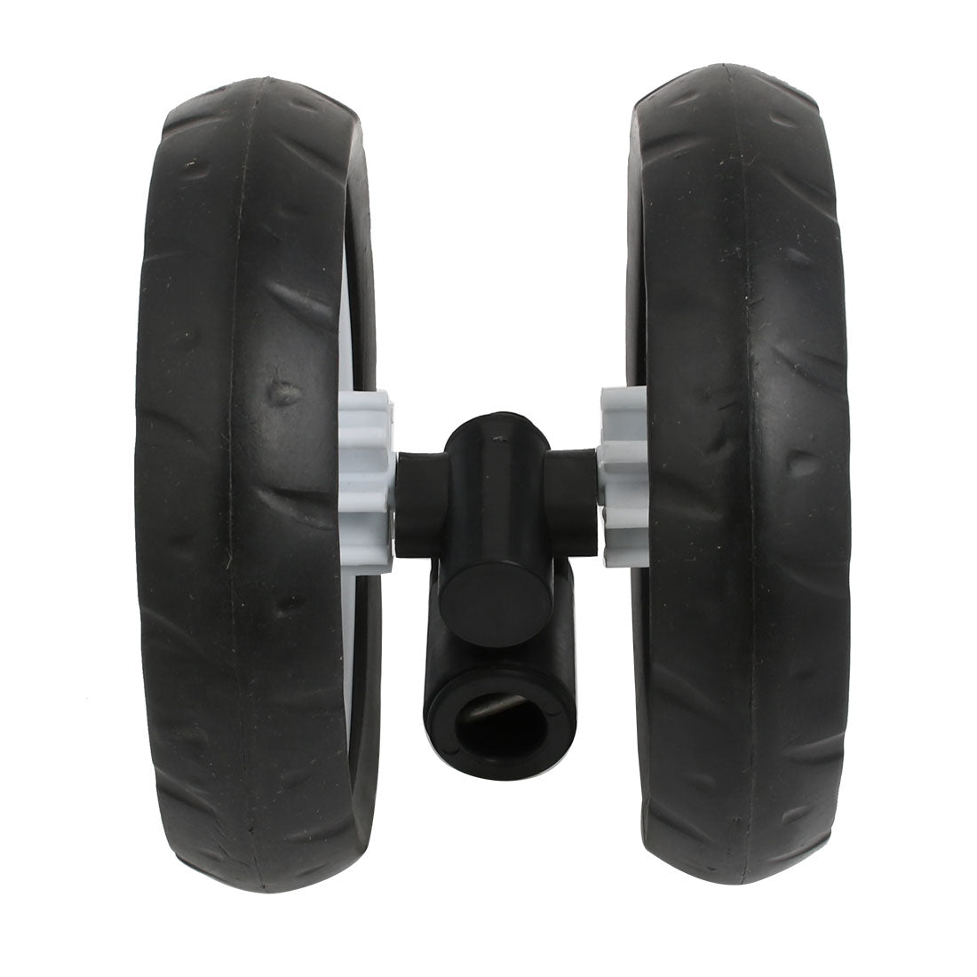 Harfington 155mm Diameter Plastic Double Wheel Swivel Pulley Roller for 16mm Tube