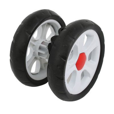 Harfington 155mm Diameter Plastic Double Wheel Swivel Pulley Roller for 16mm Tube