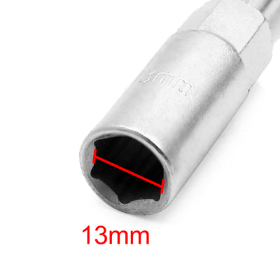 Harfington 13mm Hexagon Socket T Shaped Handle Wrench Spanner Remover Tool for Car Vehicle