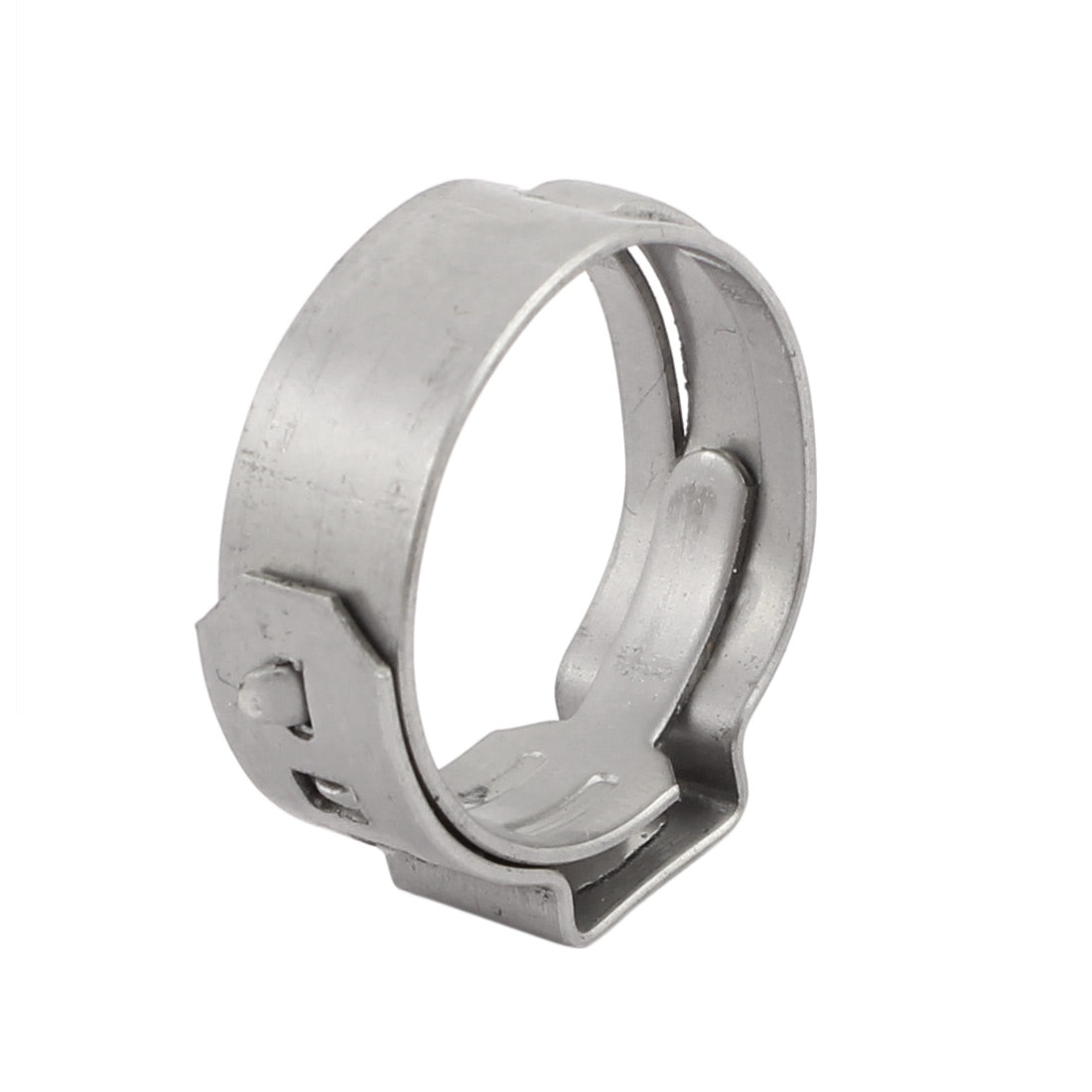 Harfington 14.6mm-17.8mm 304 Stainless Steel Adjustable Tube Hose Clamps Silver Tone 15pcs