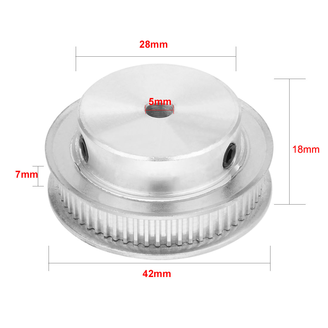 Harfington Aluminum Timing Pulley MXL 60 Teeth mm Bore Timing Belt Pulley Synchronous Wheel for mm Belt