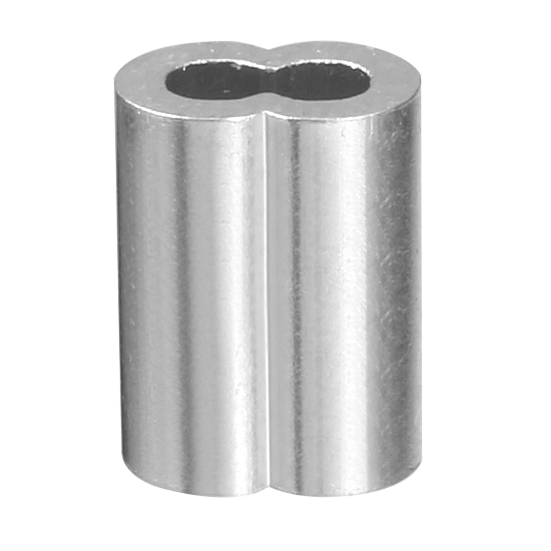 Harfington 0.15 inch (3.8mm) Diameter Wire Rope Aluminum Sleeves Clip Fittings Cable Crimps 100pcs