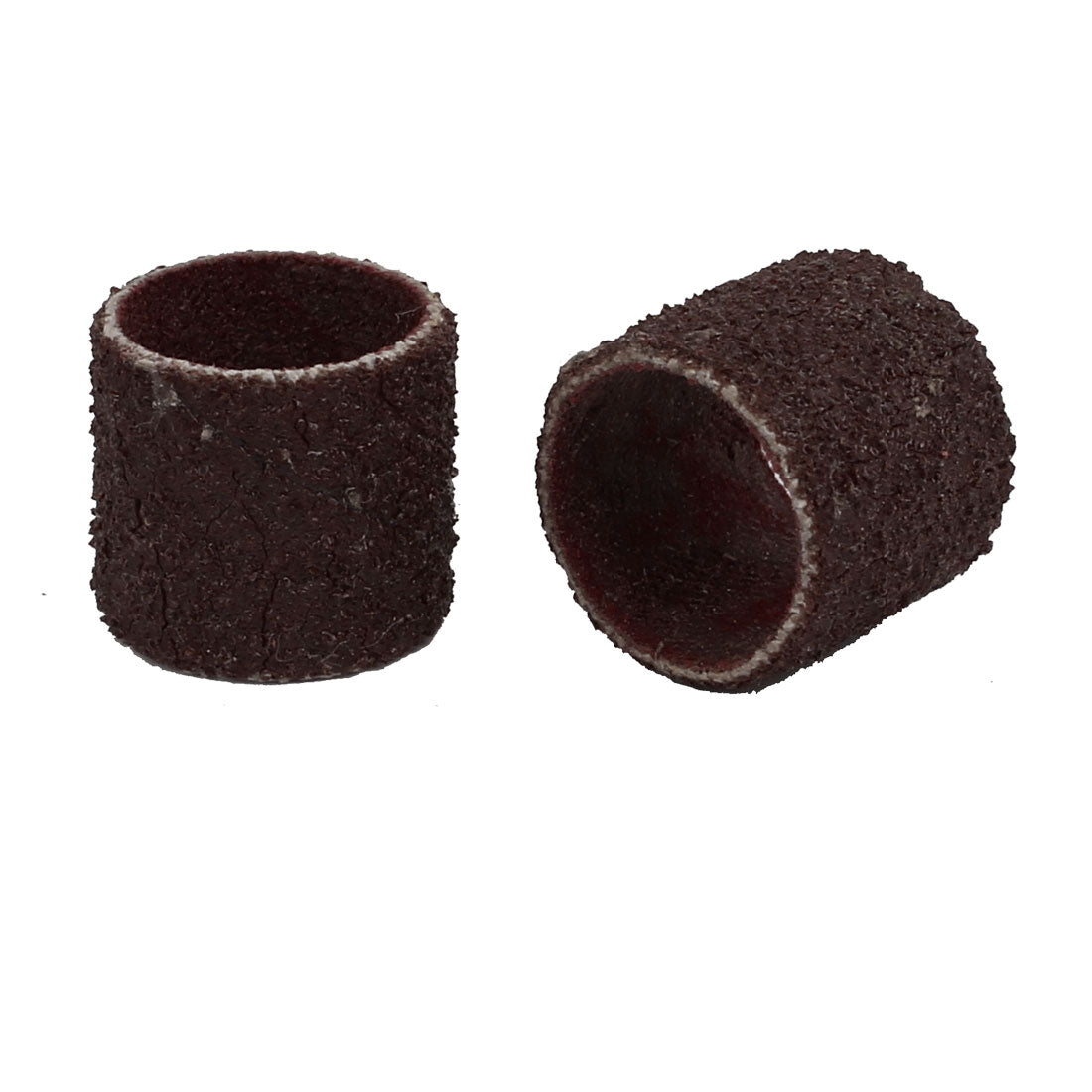Harfington 13mm x 15mm x 14mm Abrasive Sanding Sleeves Sandpaper Dark Brown 10pcs