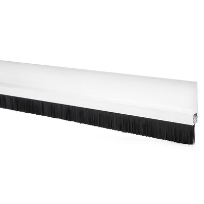 Harfington Door Bottom Sweep H-Shape Aluminum Alloy Base with 3.6-inch Black Nylon Brush