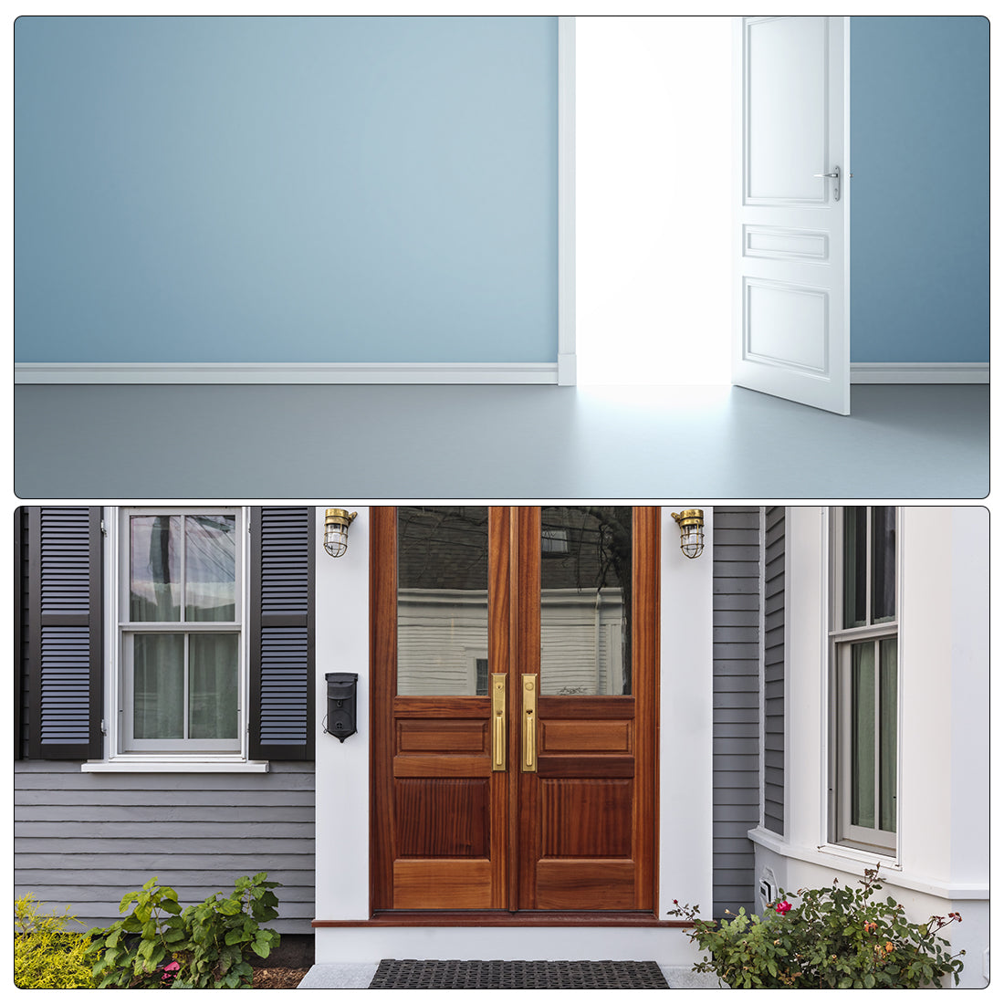 Harfington Door Bottom Sweep H-Shape Aluminum Alloy Base with 3.6-inch Black Nylon Brush