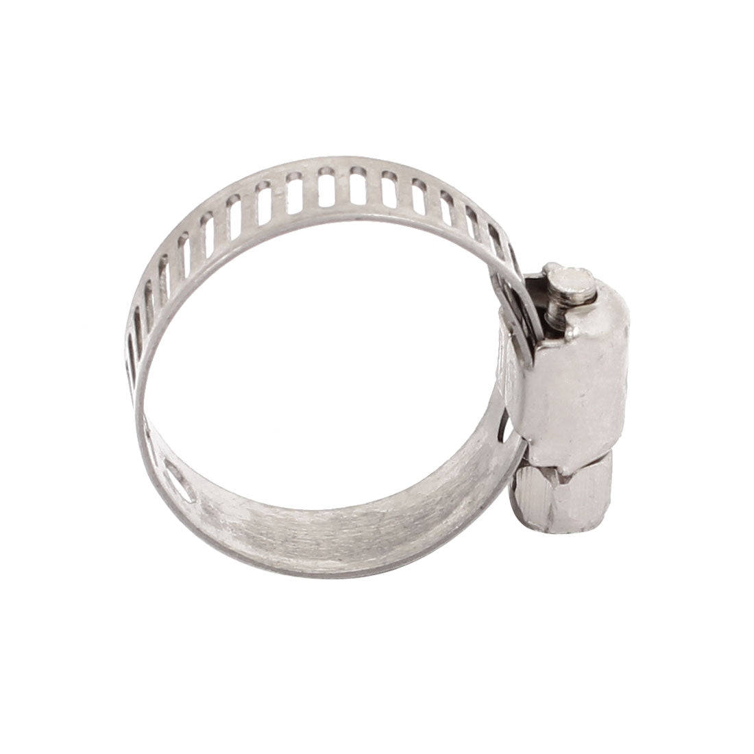 Harfington 16mm-25mm Adjustable Range 8mm Width Stainless Steel  Gear Hose Clamp 30pcs