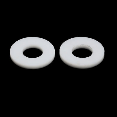 Harfington 18mmx8mmx2mm PTFE Flat Washer Flange Gasket White 30pcs