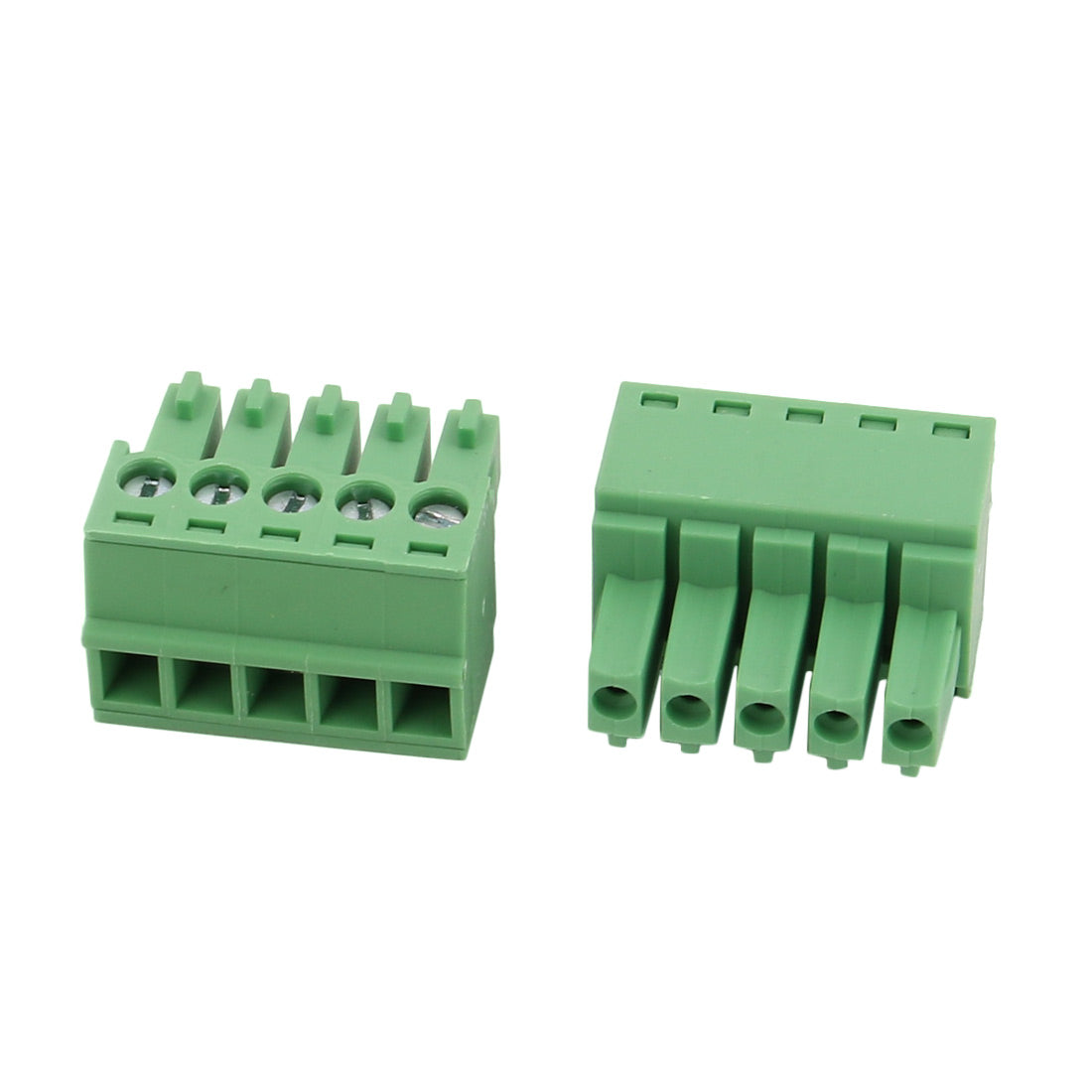 Harfington 15 Pcs LC1 AC300V 8A 3.5mm Pitch 5P PCB Terminal Block Wire Connection