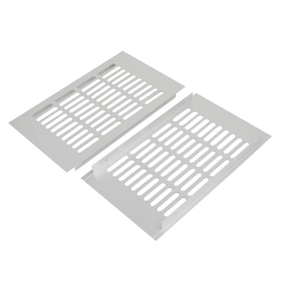 Harfington 150mm x 250mm Aluminum Alloy Wardrobe Cupboard Ventilation Air Vent Grille 4pcs