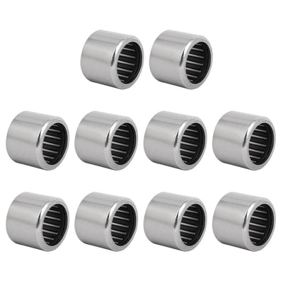 Harfington 15mmx20mmx16mm Drawn Cup Open End Needle Roller Bearing 10pcs