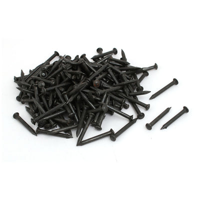 Harfington 1-inch Length Carbon Steel Point Tip Wall Cement Nails Black 200pcs