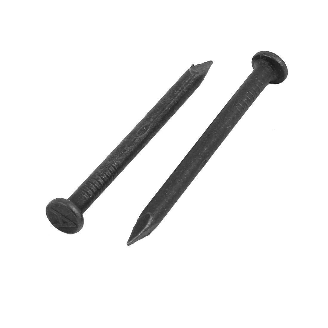 Harfington 1.5-inch Length Carbon Steel Point Tip Wall Cement Nail Black 50pcs