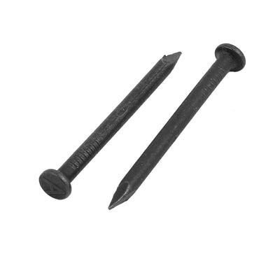 Harfington 1.5-inch Length Carbon Steel Point Tip Wall Cement Nail Black 50pcs