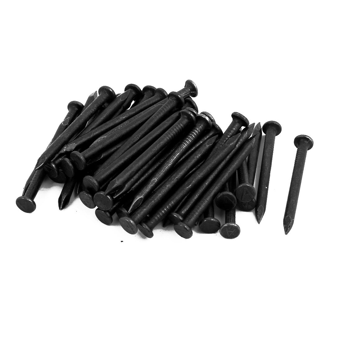 Harfington 1.5-inch Length Carbon Steel Point Tip Wall Cement Nail Black 50pcs