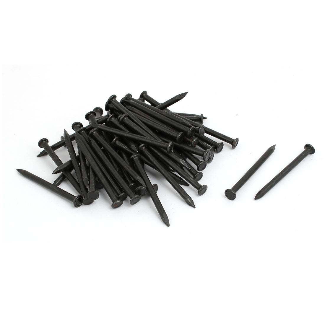 Harfington 2-inch Length Carbon Steel Point Tip Wall Cement Nails Black 60pcs