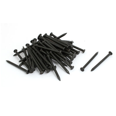 Harfington 2-inch Length Carbon Steel Point Tip Wall Cement Nails Black 60pcs