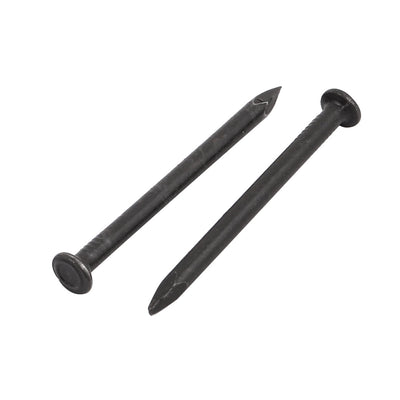 Harfington 2-inch Length Carbon Steel Point Tip Wall Cement Nail Black 100pcs