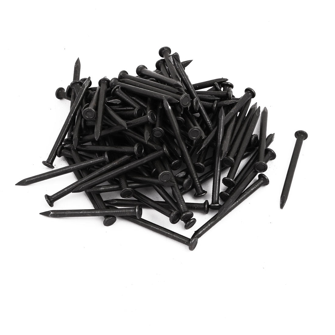 Harfington 2-inch Length Carbon Steel Point Tip Wall Cement Nail Black 100pcs