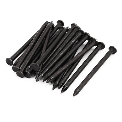Harfington 3-inch Length Carbon Steel Point Tip Wall Cement Nail Black 20pcs