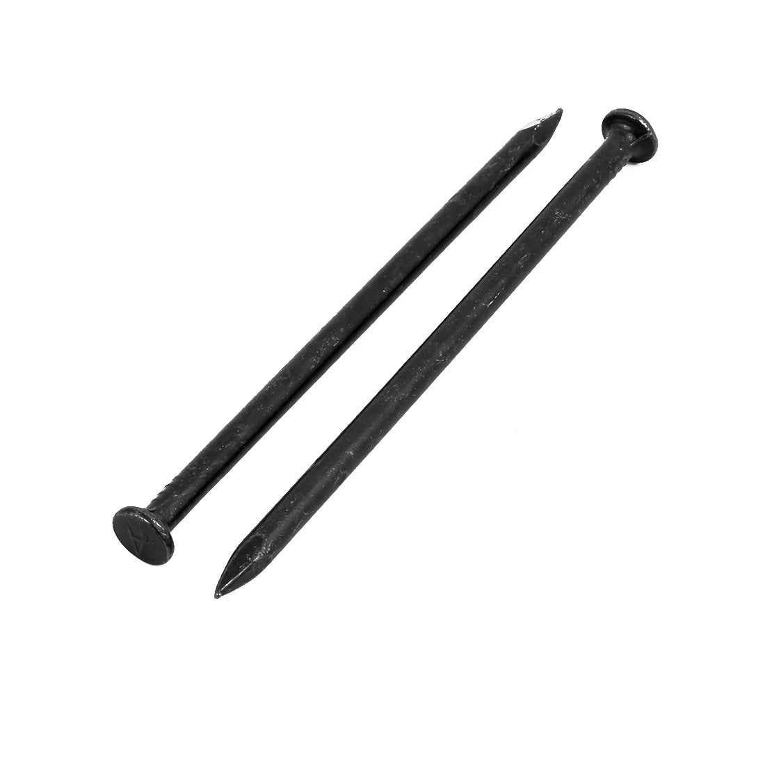 Harfington 4-inch Length Carbon Steel Point Tip Wall Cement Nail Black 10pcs