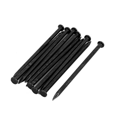 Harfington 4-inch Length Carbon Steel Point Tip Wall Cement Nail Black 10pcs