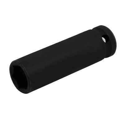Harfington 1/2-inch Square Hole 16mm Inner Hex CR-V Steel Black Impact Socket