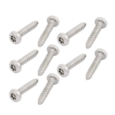 Harfington M3.9x19mm 304 Stainless Steel Pan Head Torx Self Tapping Screws Fasteners 10pcs