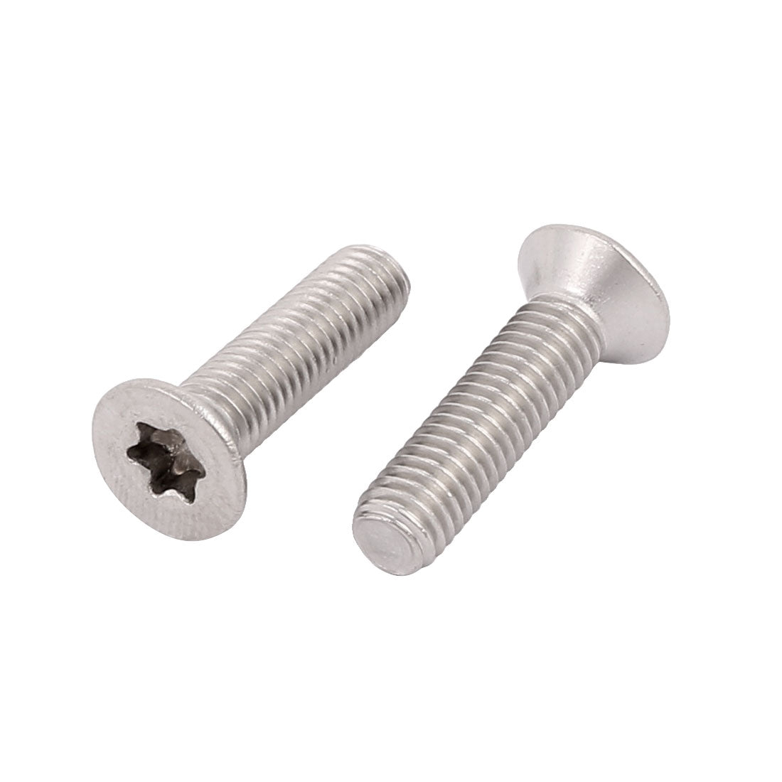 Harfington M5x20mm 304 Stainless Steel Fully Thread Flat Head Torx Screws Fasteners 10pcs
