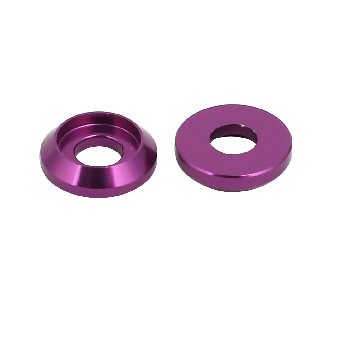 Harfington M3 Aluminum Alloy Fender Bumper Engine Dress Up Washer Purple 20pcs