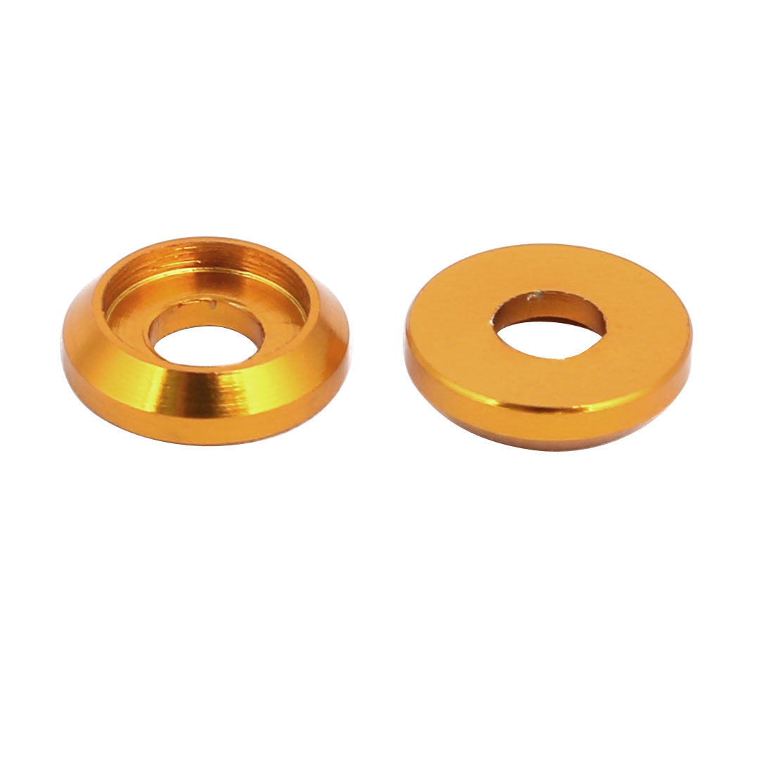 Harfington M3 Aluminum Alloy Fender Bumper Engine Dress Up Washer Gold Tone 20pcs