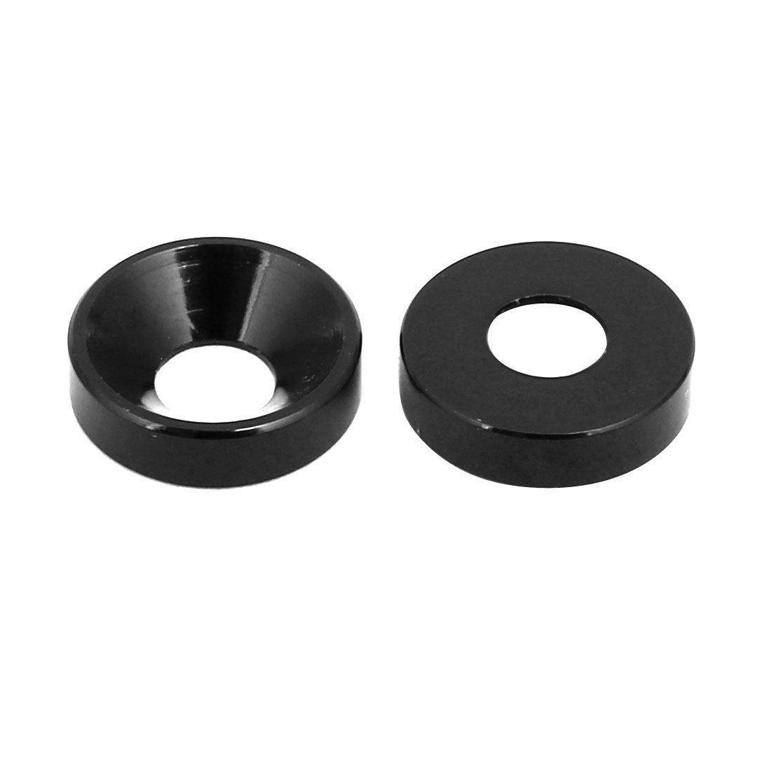 Harfington M4 Aluminium Alloy Cup Head Engine Bay  Bumper Washer Black 15pcs