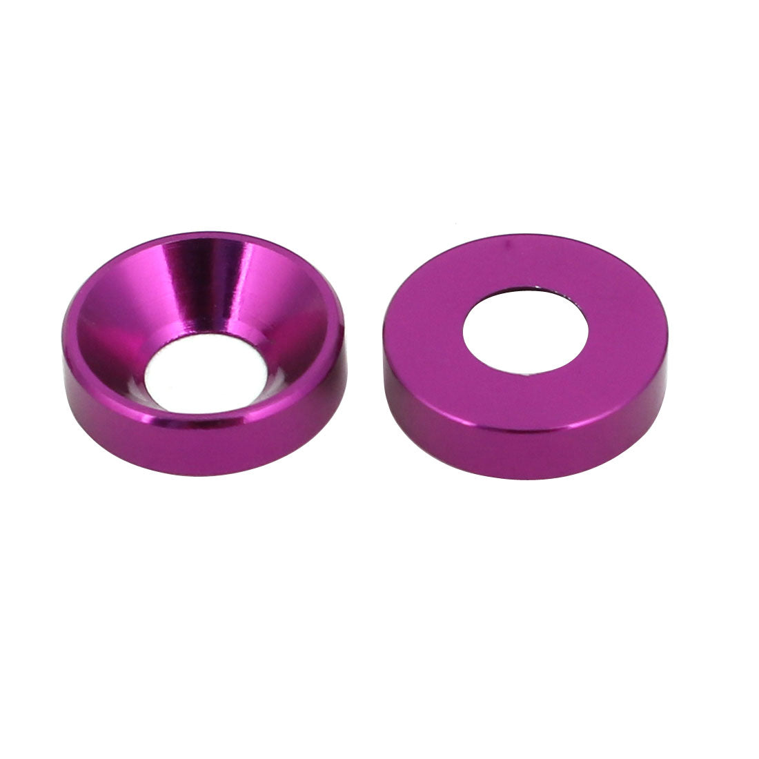 Harfington M4 Aluminium Alloy Cup Head Engine Bay Fender Bumper Washer Purple 20pcs