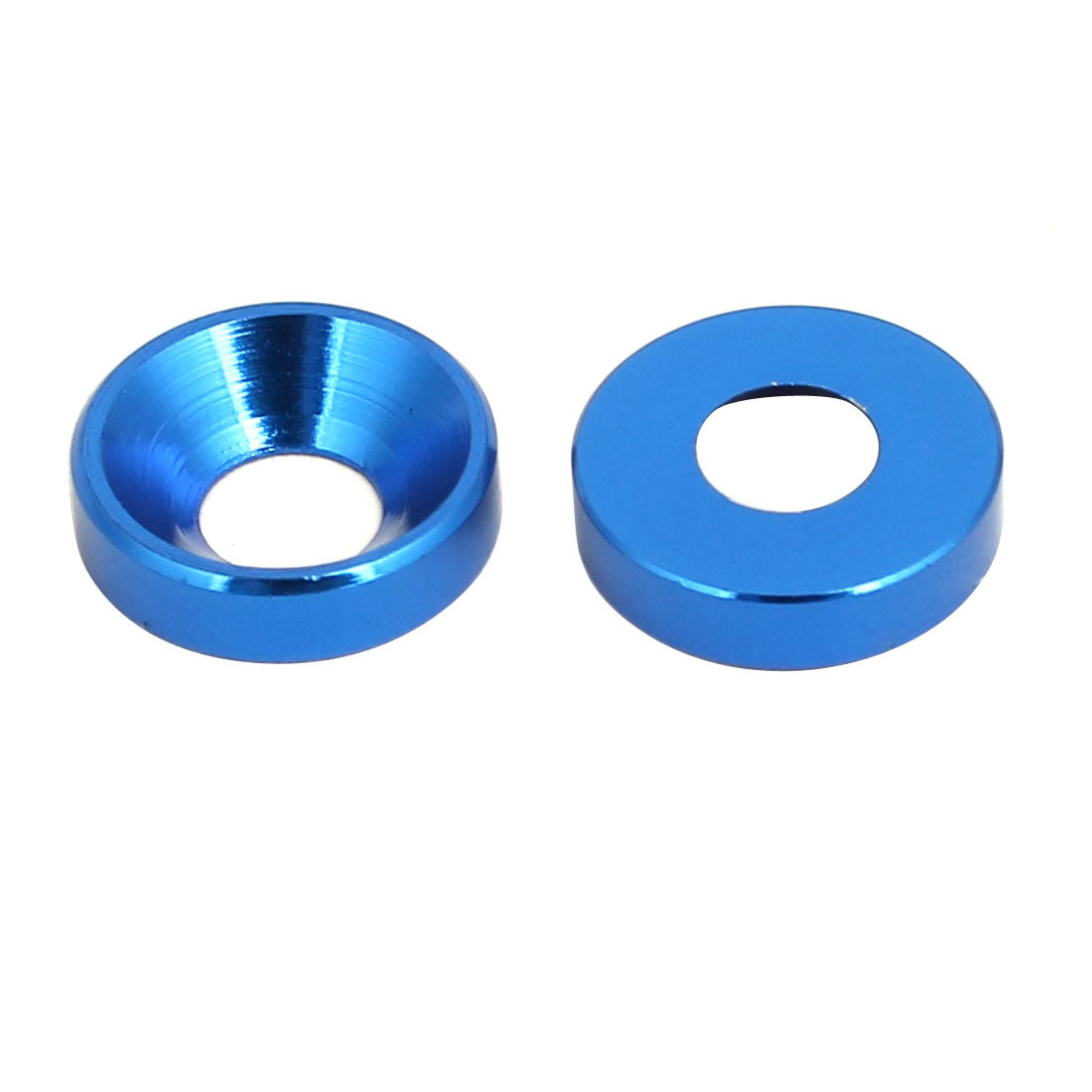 Harfington M4 Aluminium Alloy Cup Head Engine Bay Fender Bumper Washer Royal Blue 15pcs