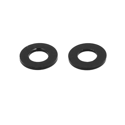 Harfington 20pcs 0.5mm Thickness M3 Aluminum Alloy Flat Fender Screw Washer Black