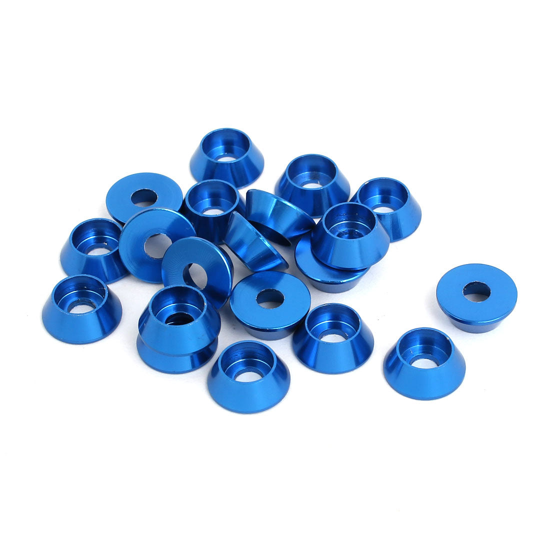 Harfington M4 Aluminium Alloy Engine Bay Hatch Lid Bumper  Washer Blu Reale 20pcs