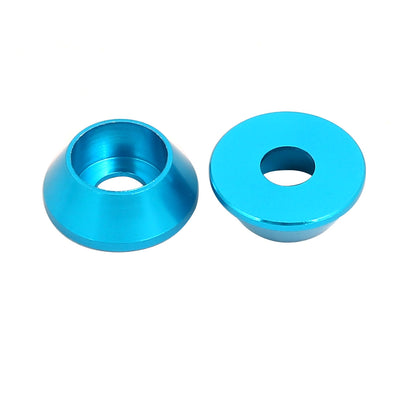 Harfington M4 Aluminium Alloy Engine Bay Hatch Lid Bumper Fender Washer Sky Blue 15pcs