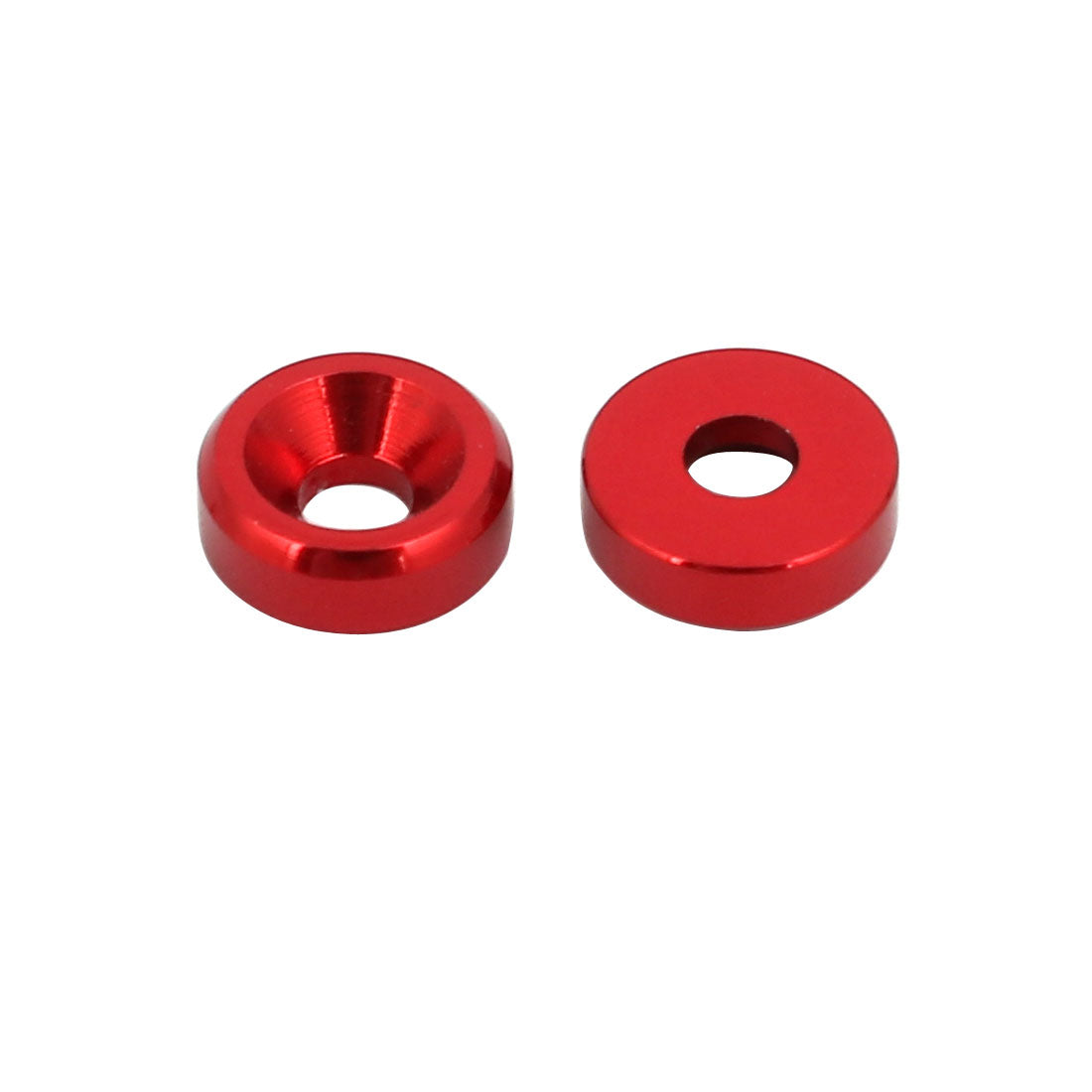 Harfington M2 Aluminium Alloy Cup Head Engine Bay Fender Bumper Washer Red 15pcs