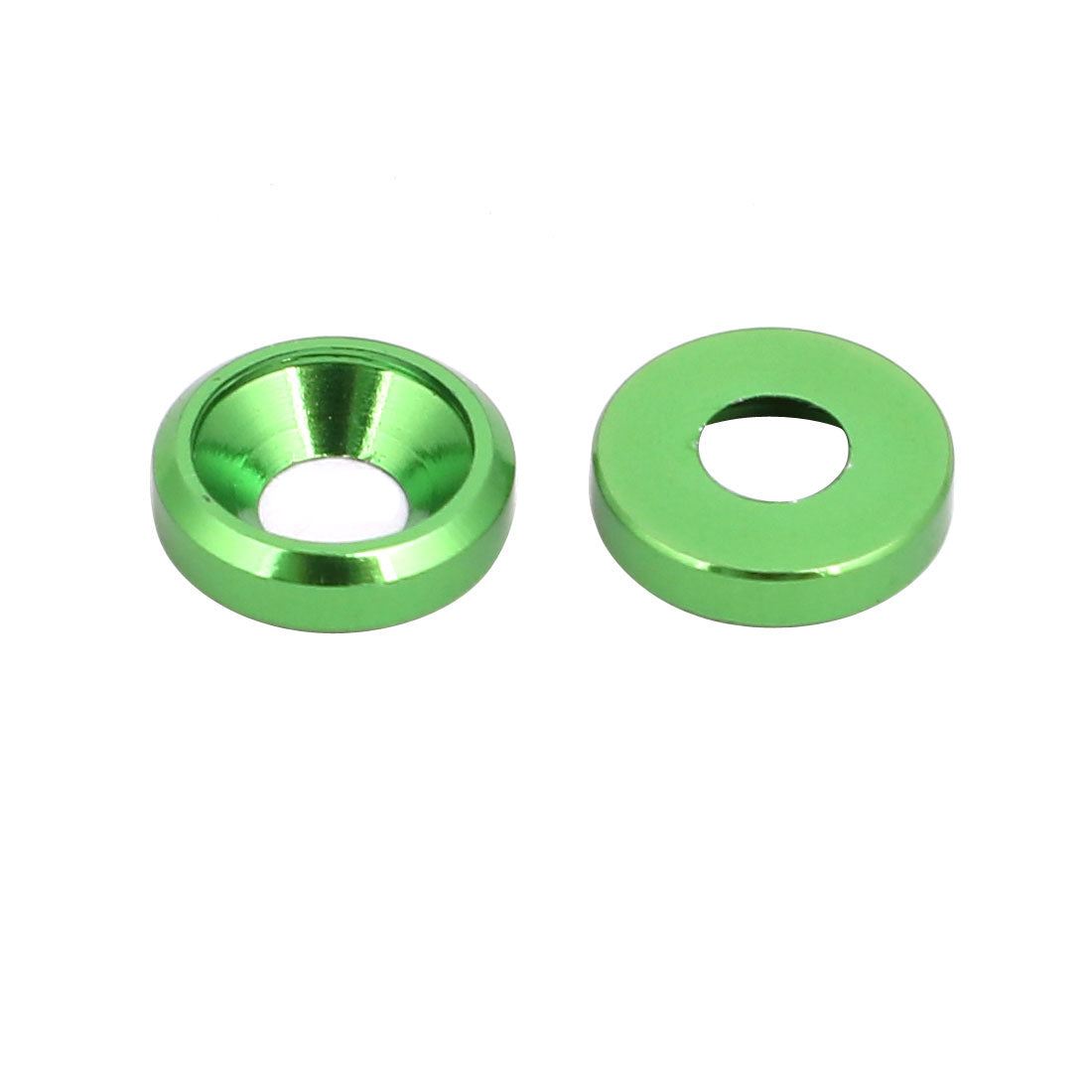 Harfington M3 Aluminium Alloy Cup Head Engine Bay Fender Bumper Washer Green 20pcs
