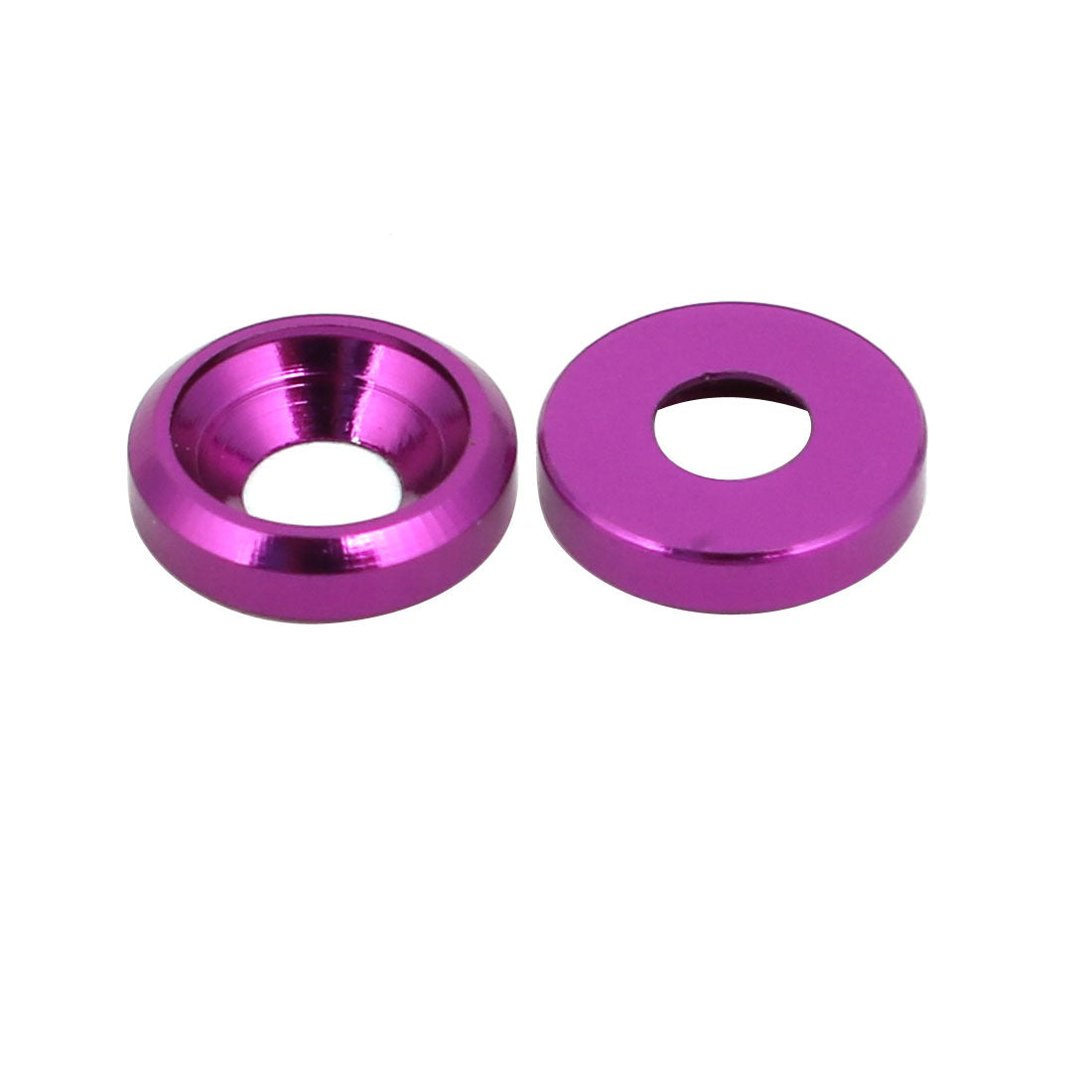 Harfington M3 Aluminium Alloy Cup Head Engine Bay Fender Bumper Washer Purple 15pcs