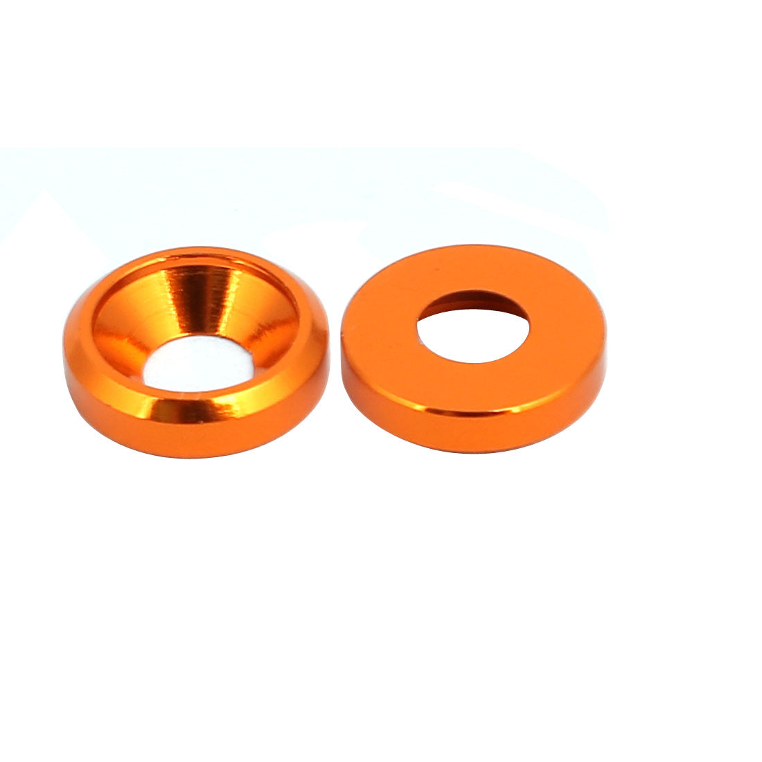 Harfington M3 Aluminium Alloy Cup Head Engine Bay Fender Bumper Washer Orange 15pcs