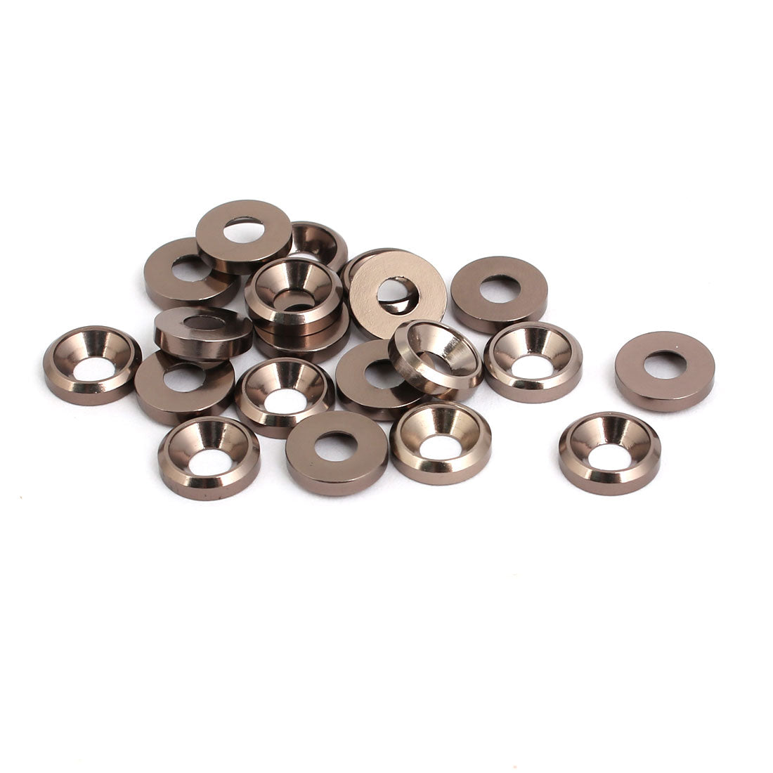 Harfington M3 Aluminium Alloy Cup Head Engine Bay Fender Bumper Washer Gray 20pcs