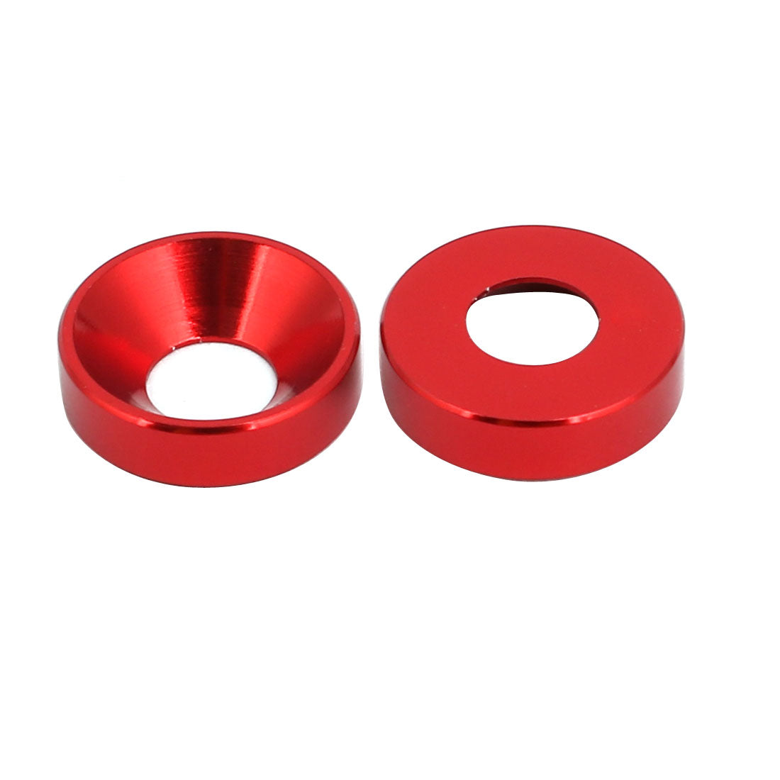 Harfington M5 Aluminium Alloy Car Bumper Trunk Fender Washer Red 20pcs