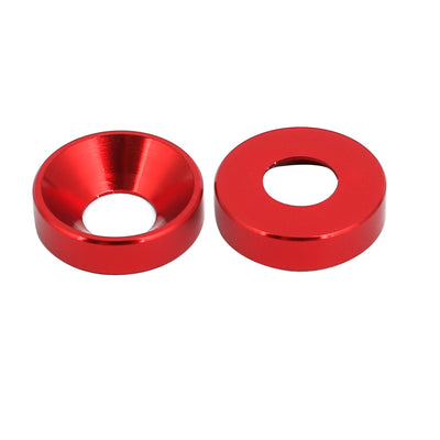 Harfington M5 Aluminium Alloy Car Bumper Trunk Fender Washer Red 20pcs